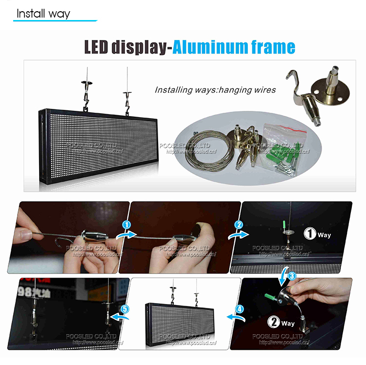 Fabricante popular de tableros de anuncios LED en China
