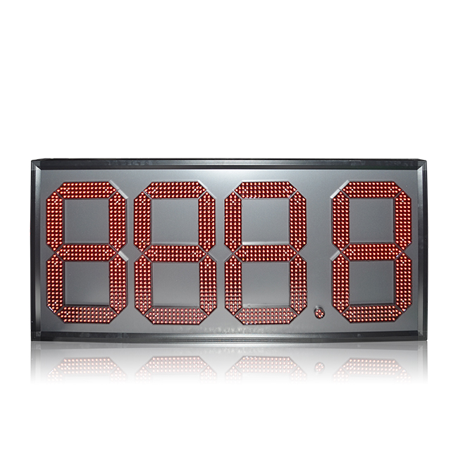Estilo especial EUREKA 20 '' Rojo 888.8 Control inalámbrico Señal de precio de gas LED digital