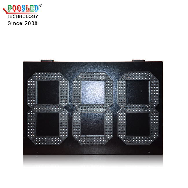 Pantalla LED roja para exteriores 888 de 3 dígitos y 10 pulgadas de alta calidad para temporizador de cuenta regresiva