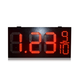 Venta caliente de 12 pulgadas rojo impermeable 8.88 9/10 gasolinera Led signo
