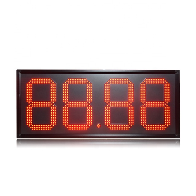 Popular al aire libre impermeable D15 "Red 88.88 Control remoto Led señal de gasolinera