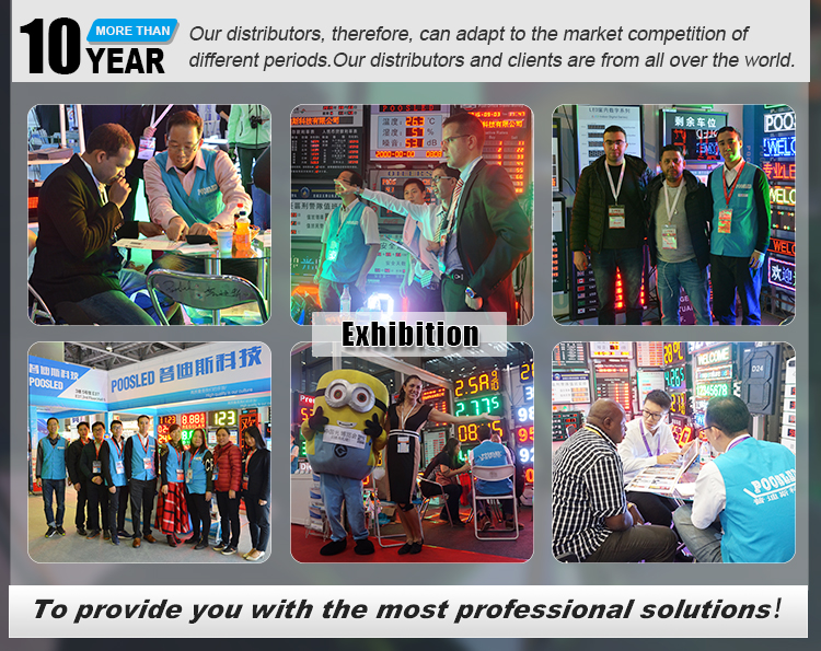 Pantalla de precio del aceite de pared