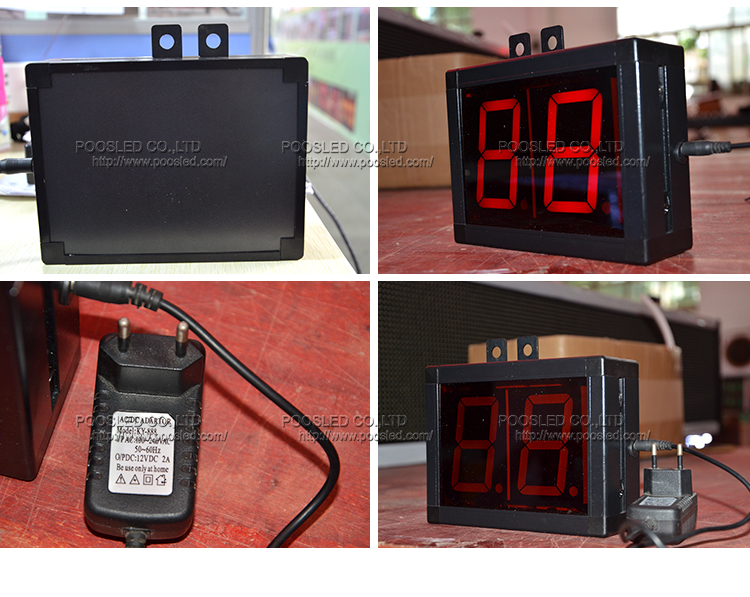 pantalla del temporizador de cuenta regresiva con pilas