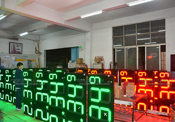 se&ntilde;al de precio led de gasolinera