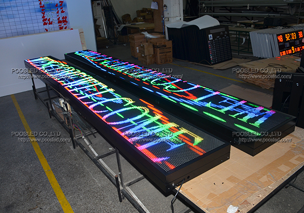 pantalla led de desplazamiento