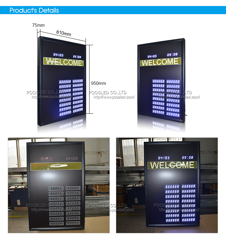 Signo de tubo nixie con signo de desplazamiento