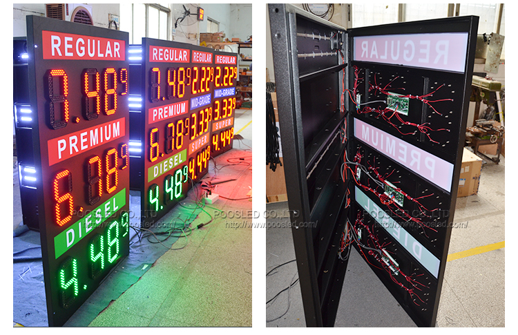 Se&ntilde;al de precio de gas LED