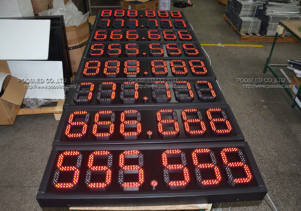 888.888 letrero led de precio de gas