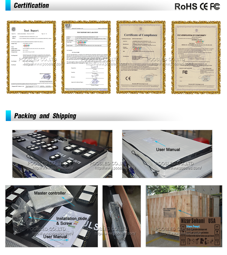 Marcador port&aacute;til teledirigido para partido de f&uacute;tbol