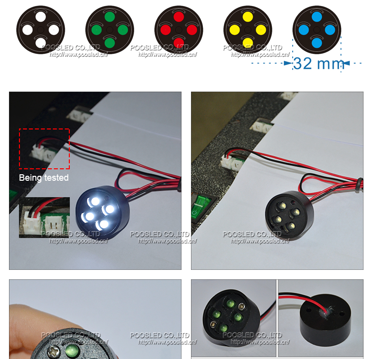 LED de color rojo de tama&ntilde;o peque&ntilde;o de 7 segmentos