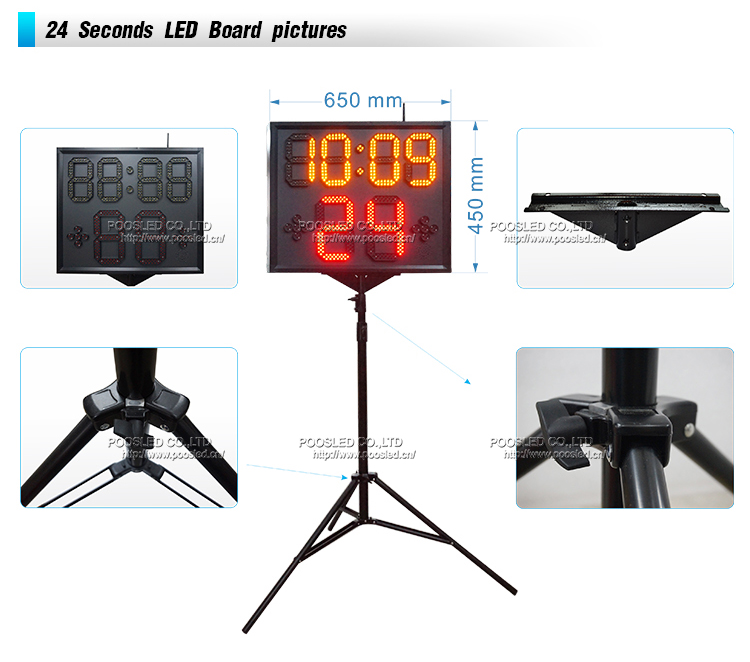 marcador de baloncesto port&aacute;til led electr&oacute;nico de venta caliente