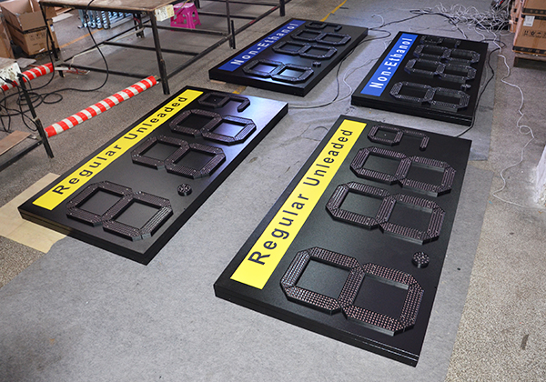 Gasolinera LED cambiador n&uacute;mero 9