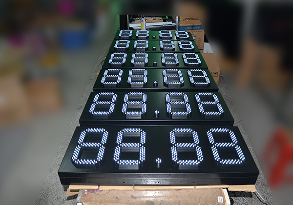 se&ntilde;al de precio led gasolinera