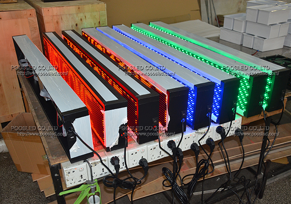 mensaje de se&ntilde;al led