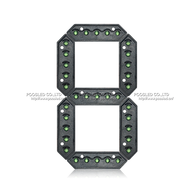 Venta caliente de 6 pulgadas LED verde impermeable de 7 segmentos digitales