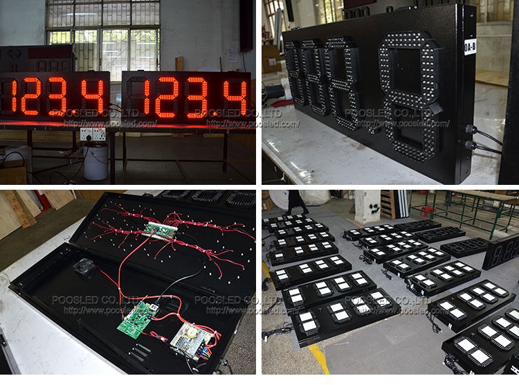 indicador de precio de gas led