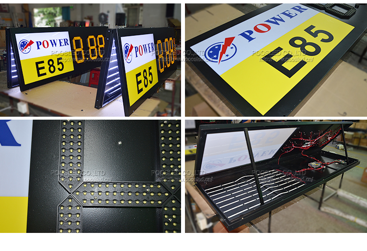 gran pantalla de 7 segmentos