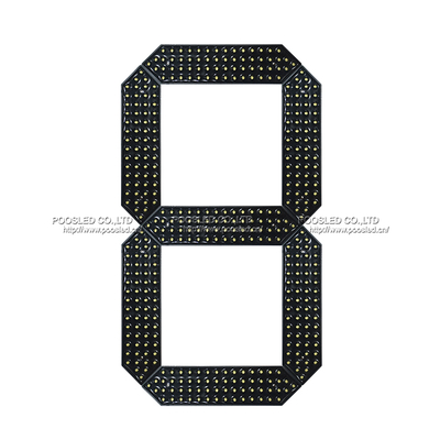 Pantalla LED de 7 segmentos de módulo de número grande amarillo de 20 pulgadas